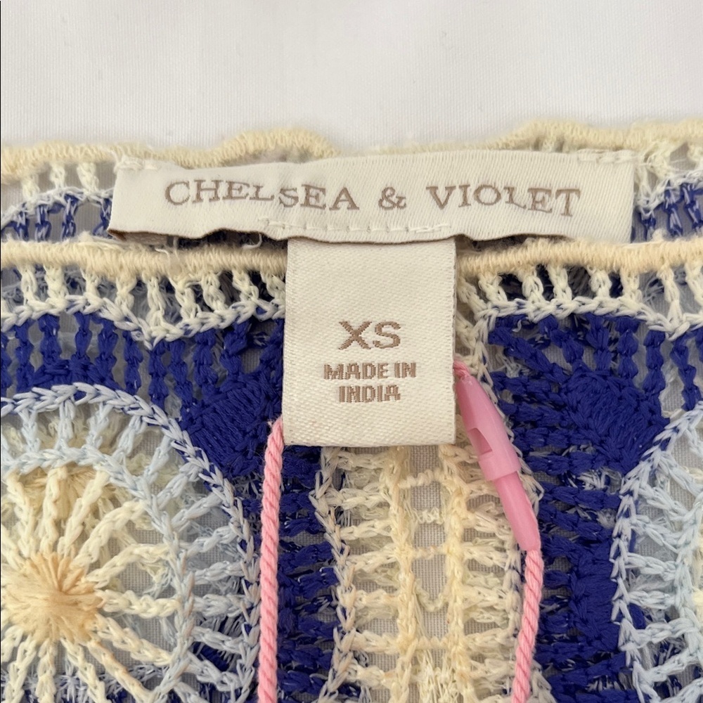 Chelsea & Violet Blue and White Geometric Mini Dress - Picture 5 of 9